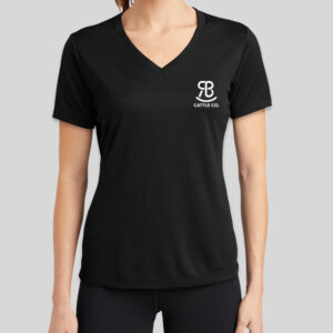 Women’s T-Shirt (Sport-Tek Women's RacerMesh V-Neck Performance Shirt)
